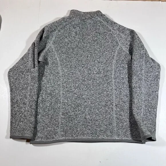 Patagonia Better Sweater Heather Grey 1/4 Zip Pullover Fleece Youth XL 14 - Picture 11 of 13